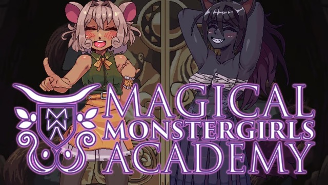 A promo art of the game: magical Monstergirls Academy.